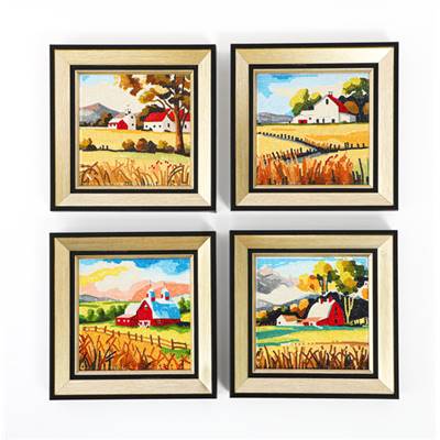 KIT BRODERIE DIAMANT MINI DOTZ - COUNTRYSIDE VIEWS - PACK 4 DESSINS