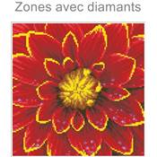 KIT BRODERIE DIAMANT - DAHLIA ROUGE