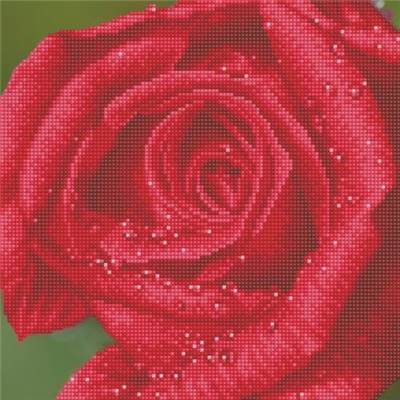 KIT BRODERIE DIAMANT - LA ROSEE SUR LA ROSE