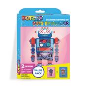KIT BRODERIE DIAMANT DOTZ BY NUMBER - JEUX DE ROBOT 1
