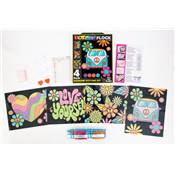 KIT BRODERIE DIAMANT DOTZIES FLOCK - 4 PEACE & LOVE
