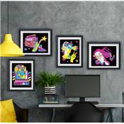 KIT BRODERIE DIAMANT DOTZIES FLOCK - 4 RETRO CLASSIQUES