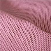 TISSU FILET OU MESH COTON BIO - ROSE BONBON - 165 CM 