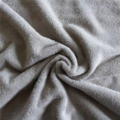 TISSU EPONGE COTON BIO - POLYESTER NOISETTE - 150 CM 