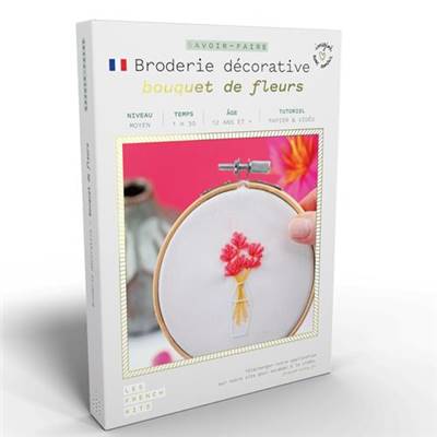 FRENCH'KITS - BRODERIE DÉCORATIVE - BOUQUET DE FLEURS