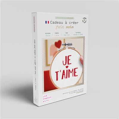 FRENCH'KITS - BRODERIE DÉCORATIVE - JE T'AIME