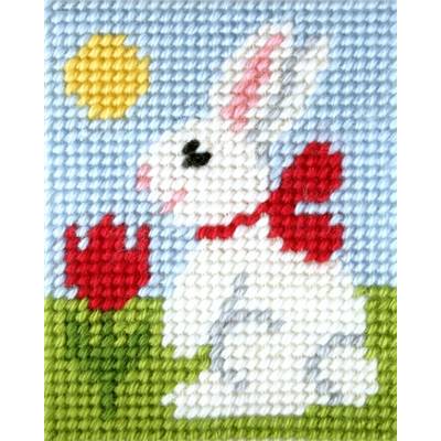 KIT DEMI POINT ENFANT 17 X 20,5 CM - LE LAPIN ET LA TULIPE