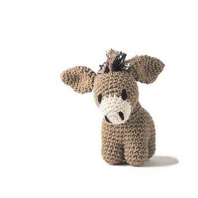 KIT AMIGURUMI HOOOKED - L'ANE JOE - TAUPE