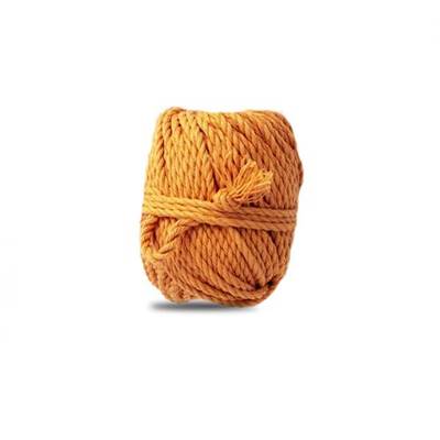 CORDE COTON MACRAME 25 METRES X 3 MM - COL. ORANGE VIEILLI