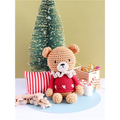 COFFRET LES BOULES DE NOEL AU CROCHET - L'OURSON