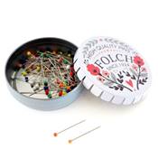COFFRET 4 BOITES 100 PCS- EPINGLES TETE DE VERRE ULTRA - FOLCH