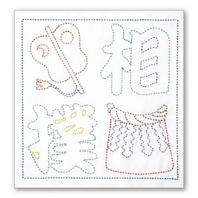 KIT OLYMPUS SASHIKO SK393 - SUMO - 34 X 34 CM