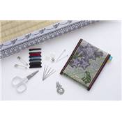 KIT COUTURE TULIP EN GALON TATAMI - MOTIF GRENOUILLES ET GENTIANES