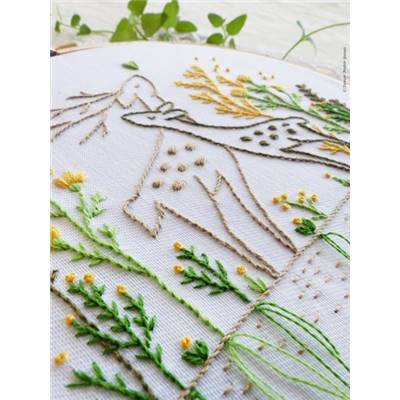 LOVE STORY - KIT BRODERIE 21X21CM - TAMBOUR NON INCLUS - TAMAR NY