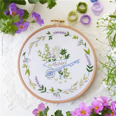 GARDENING - KIT BRODERIE 21X21CM - TAMBOUR NON INCLUS