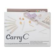 SET AIGUILLES A TRICOTER INTERCHANGEABLES EN BAMBOU CARRYC - TULIP