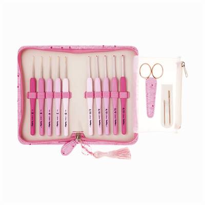 SET CROCHETS ETIMO ROSE LACE MANCHES ERGONOMIQUES - TULIP