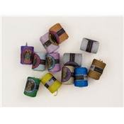 POLYESTER METALLISE COCON CAUDRY - 12 COCONS N°90 - ASS N°2 PASTELS