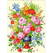 NO COUNT CROSS STITCH - UN ELEGANT ARRANGEMENT FLORAL