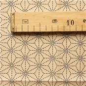 COUPON TISSU 50X55 JAP GRAND GEO ECRU