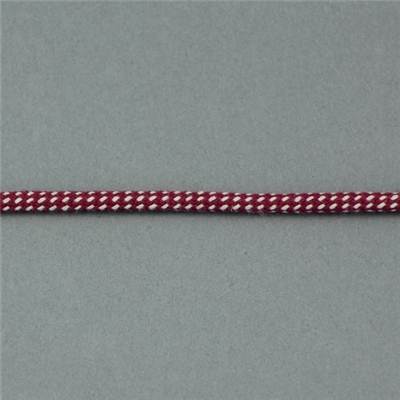 CORDELETTE POINTILLES COTON FRAMBOISE - ECRU - LA BOBINE DE 10 M