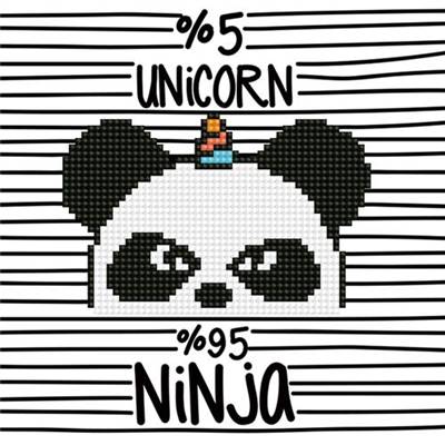 KIT DIAMOND ART DEBUTANT - NINJA PANDA-CORN