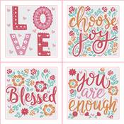 KIT BRODERIE DIAMANT MINI DOTZ - LOVE BLESSINGS - PACK 4 DESSINS