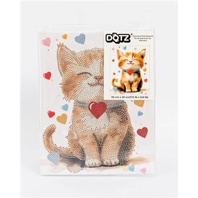KIT BRODERIE DIAMANT DOTZ - DARLING KITTY AVEC CADRE
