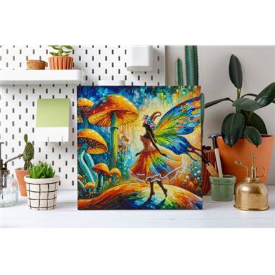 KIT BRODERIE DIAMANT DOTZ - MOSAIC FAIRY LAND AVEC CADRE