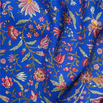 TISSU DUTCH HERITAGE - 4023 ROYAL - VISCOSE - 145 CM 
