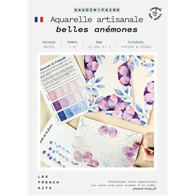 FRENCH KITS - AQUARELLE ARTISANALE - BELLES ANEMONES