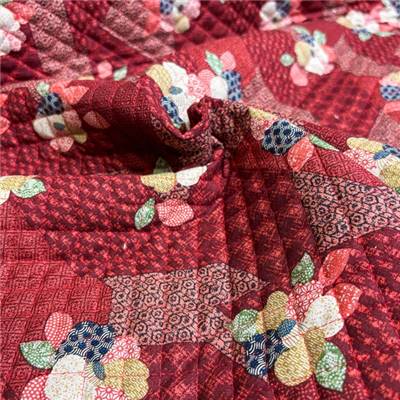 TISSU MATELASSE KURENAI 13100-3B - COTON-POLYESTER  - 110 CM 