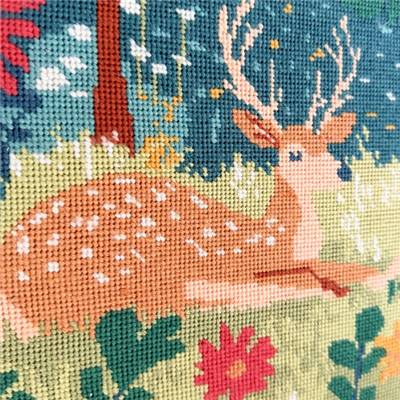 KIT CANEVAS COMPLET - DESSIN 40 X 50 CM - CLAIRIERE PAISIBLE