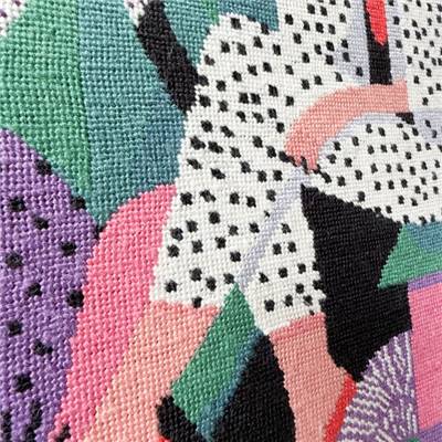 KIT CANEVAS COMPLET - DESSIN 40 X 50 CM - LA FEMME AU PAPILLON