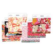 LIASSE ECHANTILLONNAGE 33 TISSUS JAPONAIS NAKA - 25 X 20 CM ENVIRON