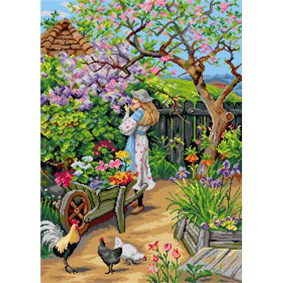 CANEVAS BLANC - OR3516R - 50 X 70 CM - POULES D'APRES MAES