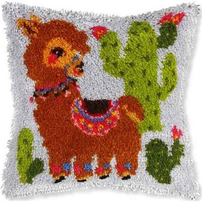 KIT COUSSIN POINT NOUE 40 X 40 CM - LAMA ET CACTUS