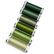 PACK 6 NUANCES SOIE 1003 - VERT JAUNE