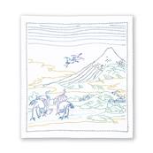KIT OLYMPUS SK408 - SASHIKO LE MONT FUJI 1 - 34 X 34 CM