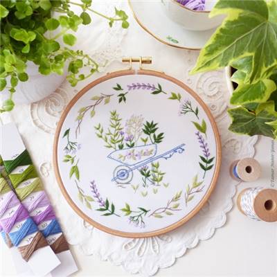 GARDENING - KIT BRODERIE 21X21CM - TAMBOUR NON INCLUS
