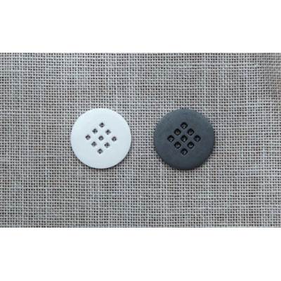 LOT DE 30 BOUTONS BLANC 9 TROUS