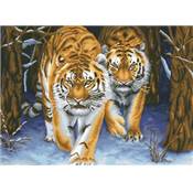 NO COUNT CROSS STITCH - LES TIGRES