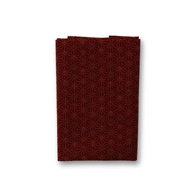 COUPON TISSU 50X55 JAP GEO BORDEAUX MULTI
