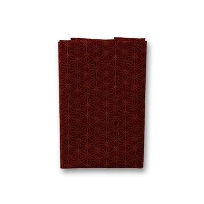 COUPON TISSU 45X55 JAP GEO BORDEAUX MULTI