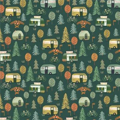 TISSU DASHWOOD STUDIO - CEDAR CAMP 2367 - COTON - 110 CM