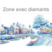 KIT BRODERIE DIAMANT - VILLAGE SOUS LA NEIGE 