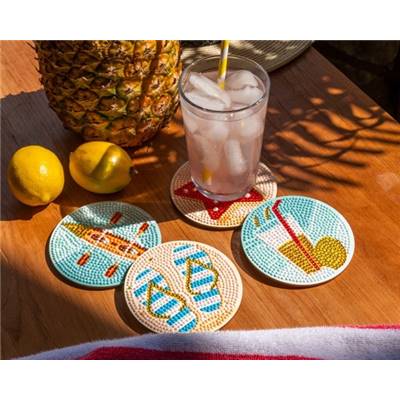 KIT BRODERIE DIAMANT 4 SOUS-VERRES - VACATION