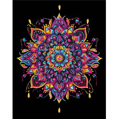 KIT BRODERIE DIAMANT NEON NOIR - MANDALA