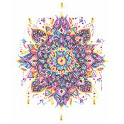 KIT BRODERIE DIAMANT NEON NOIR - MANDALA