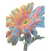 KIT BRODERIE DIAMANT NEON NOIR - GERBERA